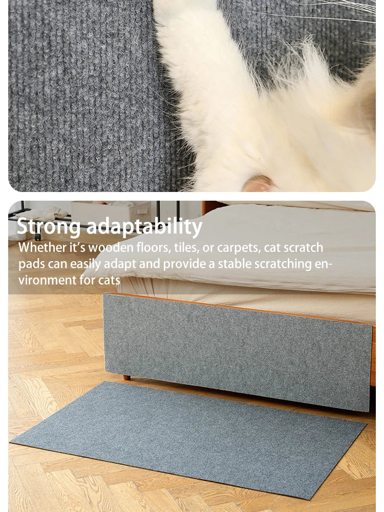 Trimmable Self-Adhesive Cat Scratch Mat – Protect Your Furniture and Walls from Scratching with This Easy-to-Use Solution