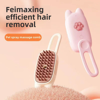 Pet Steam Brush Steam Cats Comb Electric Sprayer for Massage Wool Cat Brush Vaporizer Hair Removal Grooming Pets Accessories