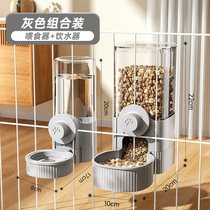 Automatic Cat Feeder Detachable Smart Cat Food Kibble Dispenser Water Dispenser Auto Cat Dog Feeder Large Capacity Pet Feeder