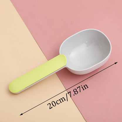 One Pet Food Spoon, Multifunctional 2-In-1 With Sealed Clip Handle, Suitable For Cats And Dogs, Birds, Rabbits Feeding Spoon