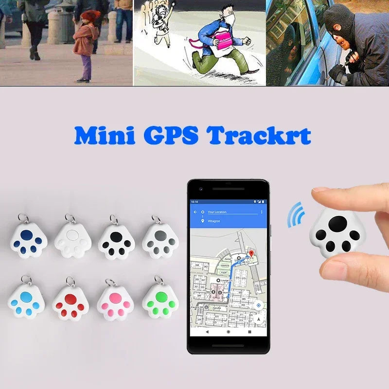 جهاز تتبع GPS صغير الحجم للكلاب والقطط والأطفال وكبار السن وجهاز تحديد المواقع وتتبع المفاتيح وطوق الحيوانات الأليفة