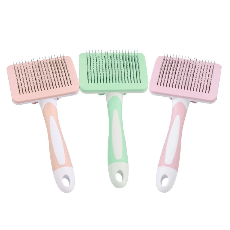 Pet Comb Cat Dog Brush Hair Removal Stainless Steel Needle Comb Hair Cleaning Beauty Skin Care Pet Dog Grooming Brushes Supplies