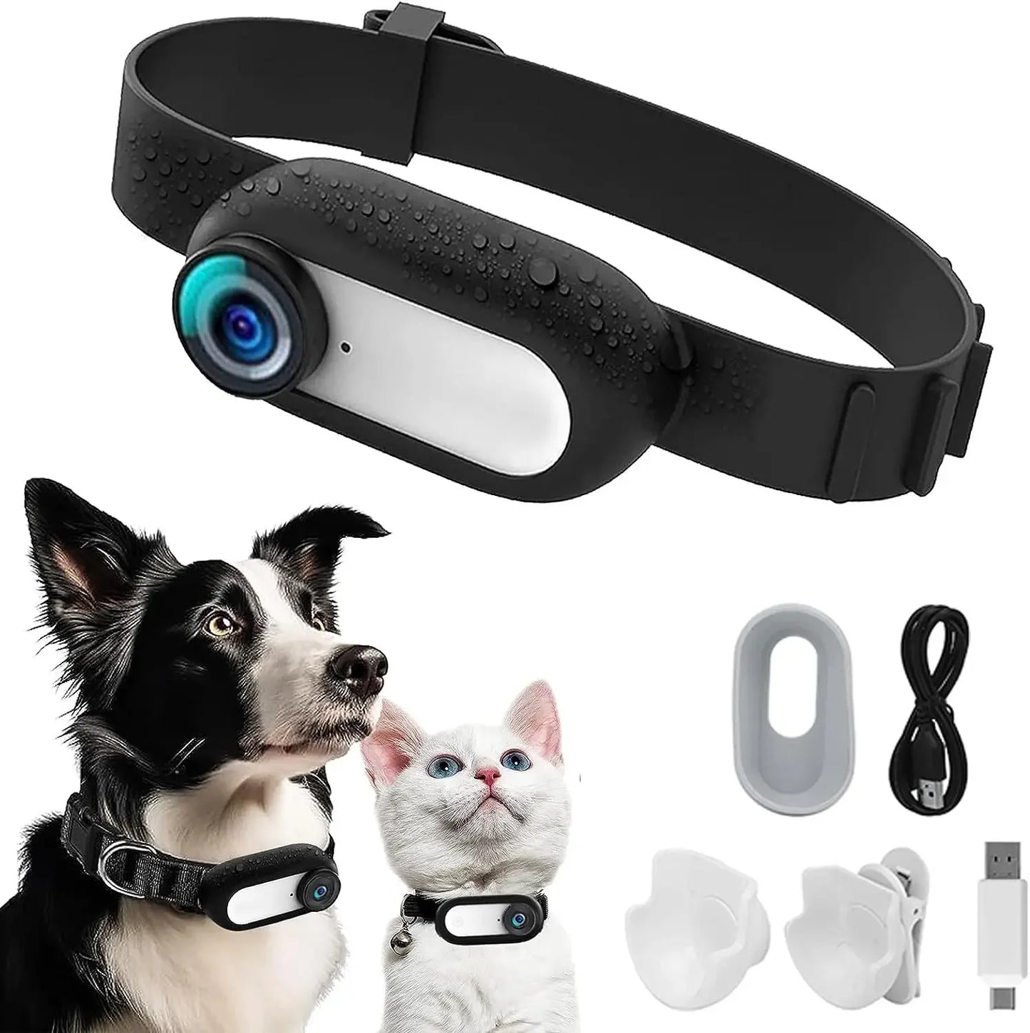 Pet Supplies Cat and Dog Collar Camera Outdoor Sports Camera Video Mini Body Camera