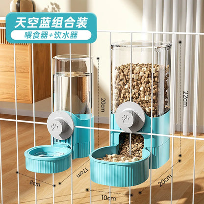 Automatic Cat Feeder Detachable Smart Cat Food Kibble Dispenser Water Dispenser Auto Cat Dog Feeder Large Capacity Pet Feeder