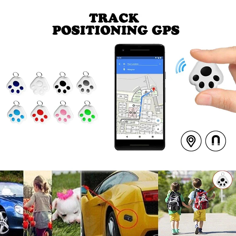 Dog Claw Mini Gps Tracker for Dogs Cat Children Elderly Anti-Lost Device Locator Tracer Pets Collar Key Tracking