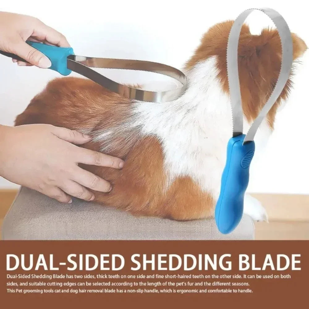 Variable Pet Horse Metal Sweat Scraper Dog Hair Shedding Blade Brush Horse Grooming Tool for Cleaning Deshedding Hair Care Tool