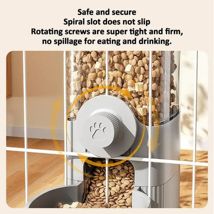 Automatic Cat Feeder Detachable Smart Cat Food Kibble Dispenser Water Dispenser Auto Cat Dog Feeder Large Capacity Pet Feeder