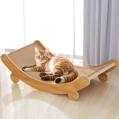 Wooden Cat Scratching Pads Cats Scratcher No Flaking Sisal Wear-resistant Sustainable Cats Cardboard Cat Toys Cats Accessories