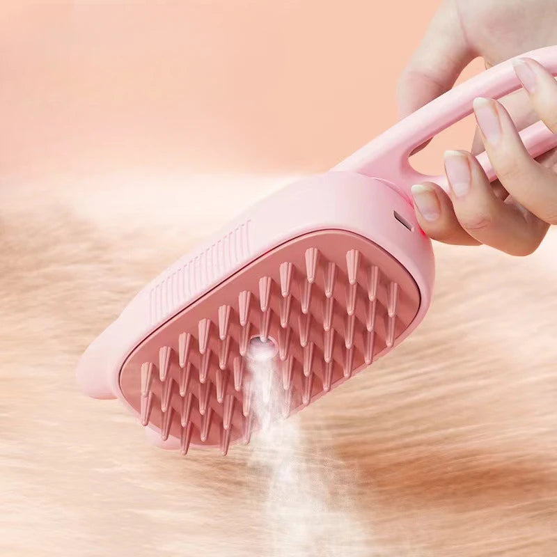 Pet Steam Brush Steam Cats Comb Electric Sprayer for Massage Wool Cat Brush Vaporizer Hair Removal Grooming Pets Accessories