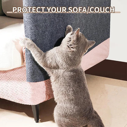 Trimmable Self-Adhesive Cat Scratch Mat – Protect Your Furniture and Walls from Scratching with This Easy-to-Use Solution