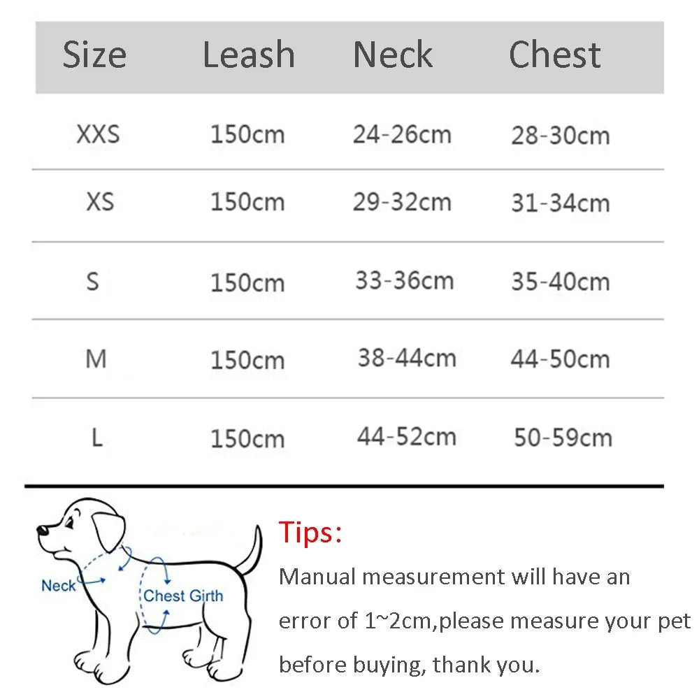 Cat Harness Leash Set Adjustable Dog Cat Collar for French Bulldog Harness Vest Puppy Chihuahua Pet Outdoor Walking Lead Leash