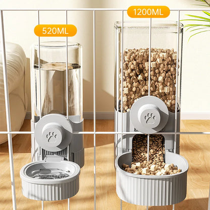 Automatic Cat Feeder Detachable Smart Cat Food Kibble Dispenser Water Dispenser Auto Cat Dog Feeder Large Capacity Pet Feeder