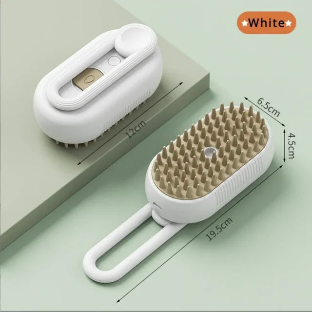 Steamy Dog Brush  Spray Cat Hair Brush 3 in1 Dog  Brush  Massage Pet Grooming Removing Tangled and Loose Hair