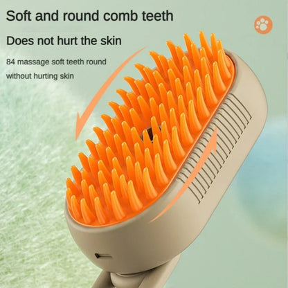 Steamy Dog Brush  Spray Cat Hair Brush 3 in1 Dog  Brush  Massage Pet Grooming Removing Tangled and Loose Hair