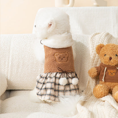 Fashion New Puppy Cute Bear Dress